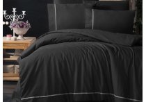 Постільна білизна ранфорс delux First Choice - Dark Alisa Black (Турция), євро